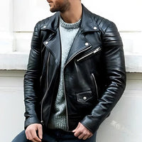 Olvoria | Chaqueta biker asimétrica para hombre