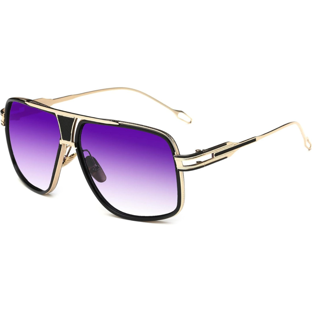 Olvoria | Men’s Aviator Sunglasses with Alloy Frame and UV Protection