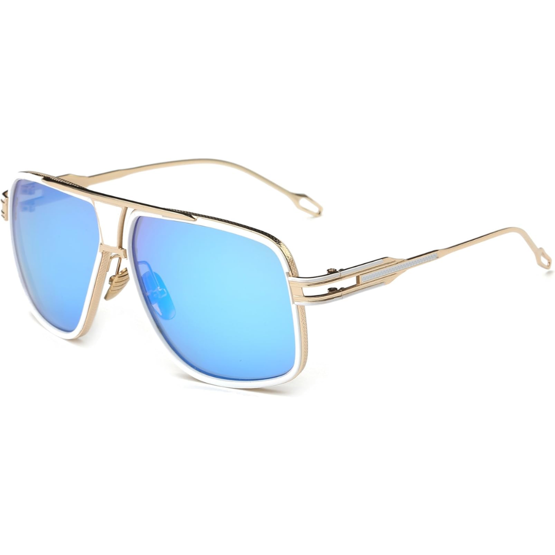 Olvoria | Men’s Aviator Sunglasses with Alloy Frame and UV Protection