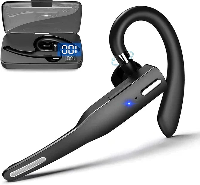 Olvoria | Men's Bluetooth 5.1 Earhook Headset with Noise Cancelling