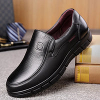 Olvoria - Zapatos casuales para hombre de cuero genuino