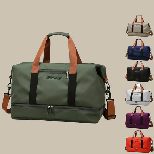 Olvoria | Men's Duffle Gym Bag with Shoe Compartment