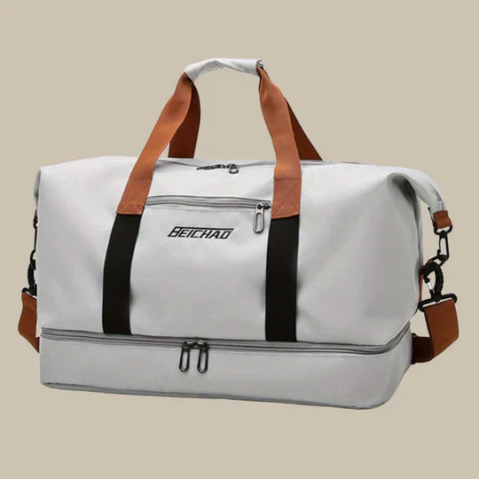 Olvoria | Men's Duffle Gym Bag with Shoe Compartment