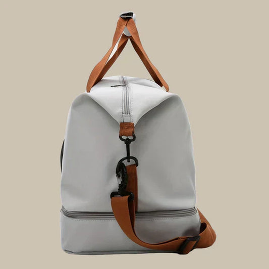 Olvoria | Men's Duffle Gym Bag with Shoe Compartment