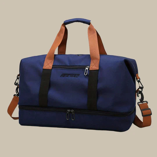 Olvoria | Men's Duffle Gym Bag with Shoe Compartment