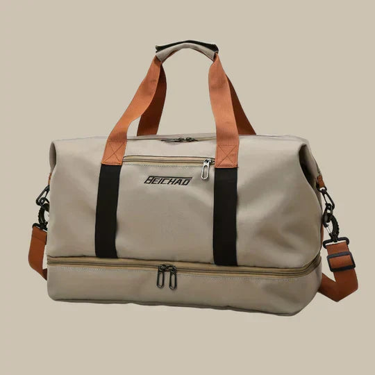 Olvoria | Men's Duffle Gym Bag with Shoe Compartment