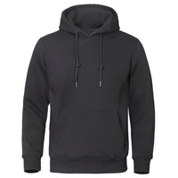 Olvoria | Sudadera con capucha para hombre forrada de forro polar con bolsillo canguro
