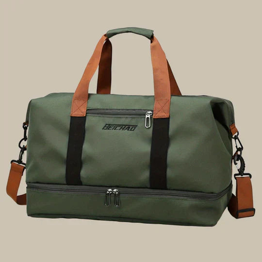 Olvoria | Men's Gym Duffel Bag with Shoe Compartment