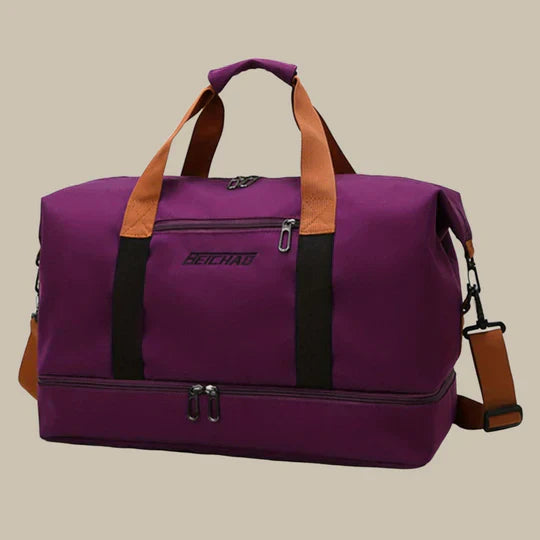 Olvoria | Men's Gym Duffel Bag with Shoe Compartment