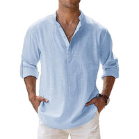 Olvoria | Camisa Henley para hombre con detalle de botones
