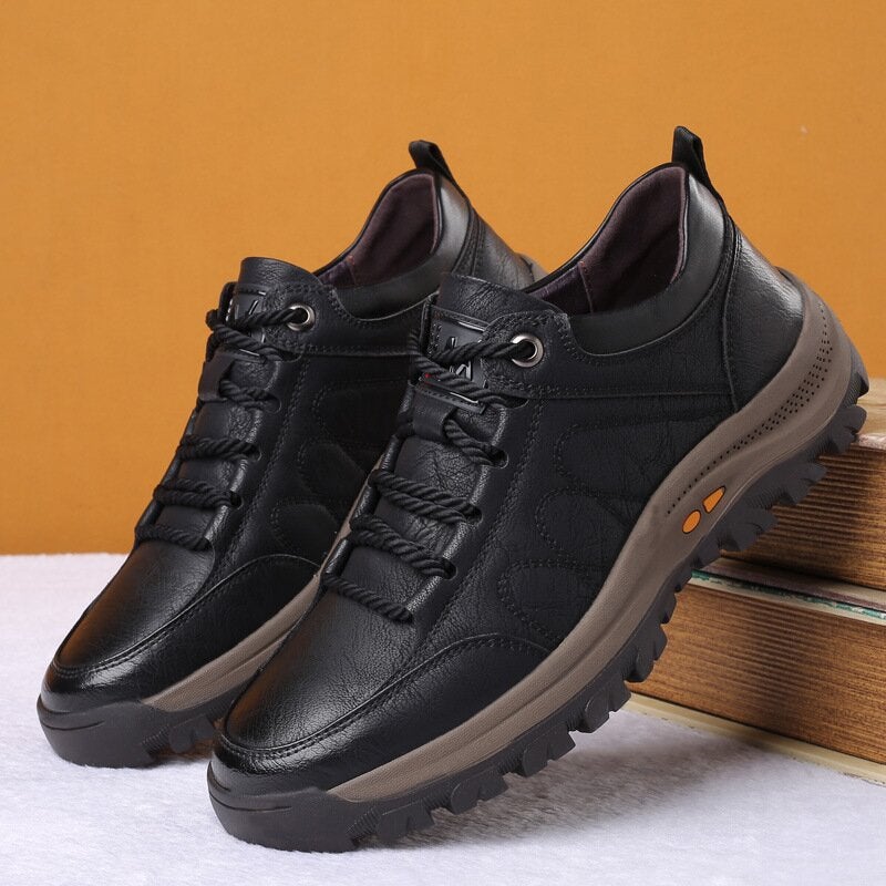 Olvoria | Men’s Orthopedic Leather Shoes | Supportive Comfort