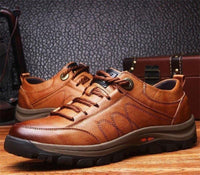 Olvoria | Zapatos ortopédicos de cuero para hombre | Comodidad y soporte