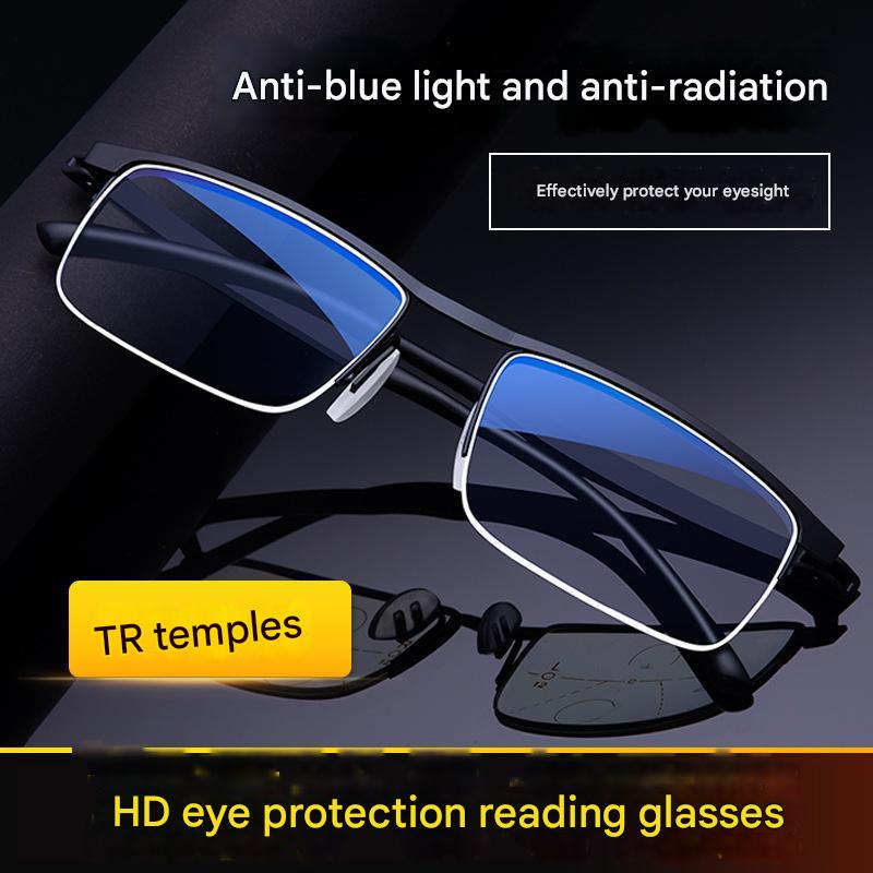 Olvoria | Men's Progressive Reading Glasses with Anti-Blue Light