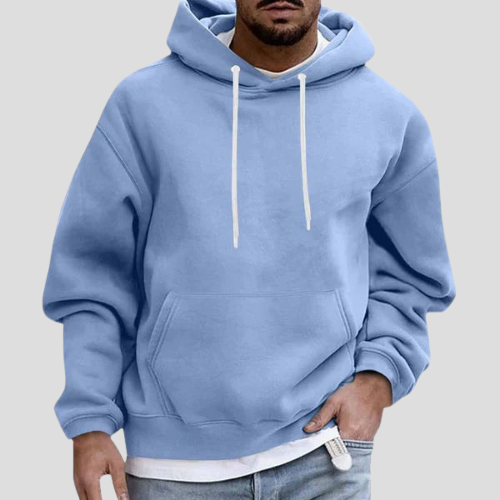 Olvoria | Men's Pullover Hoodie with Kangaroo Pockets