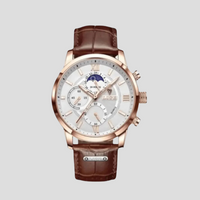 Olvoria | Reloj de cuarzo con fase lunar para hombre