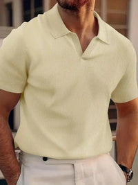 Olvoria | Polo acanalado para hombre