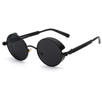 Olvoria | Gafas de sol punk redondas para hombre