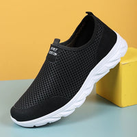 Olvoria | Zapatillas deportivas de malla sin cordones para hombre