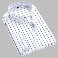 Olvoria | Camisa Oxford de rayas para hombre con botones