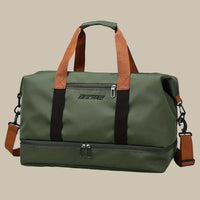 Olvoria | Bolsa de viaje tipo duffle para hombre con compartimento para zapatos