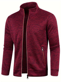 Olvoria | Chaqueta de punto para hombre con cremallera y cuello alto