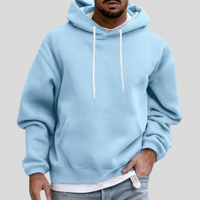 Olvoria | Sudadera con capucha para hombre con bolsillos tipo canguro