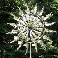 Olvoria girador de viento metálico para jardín