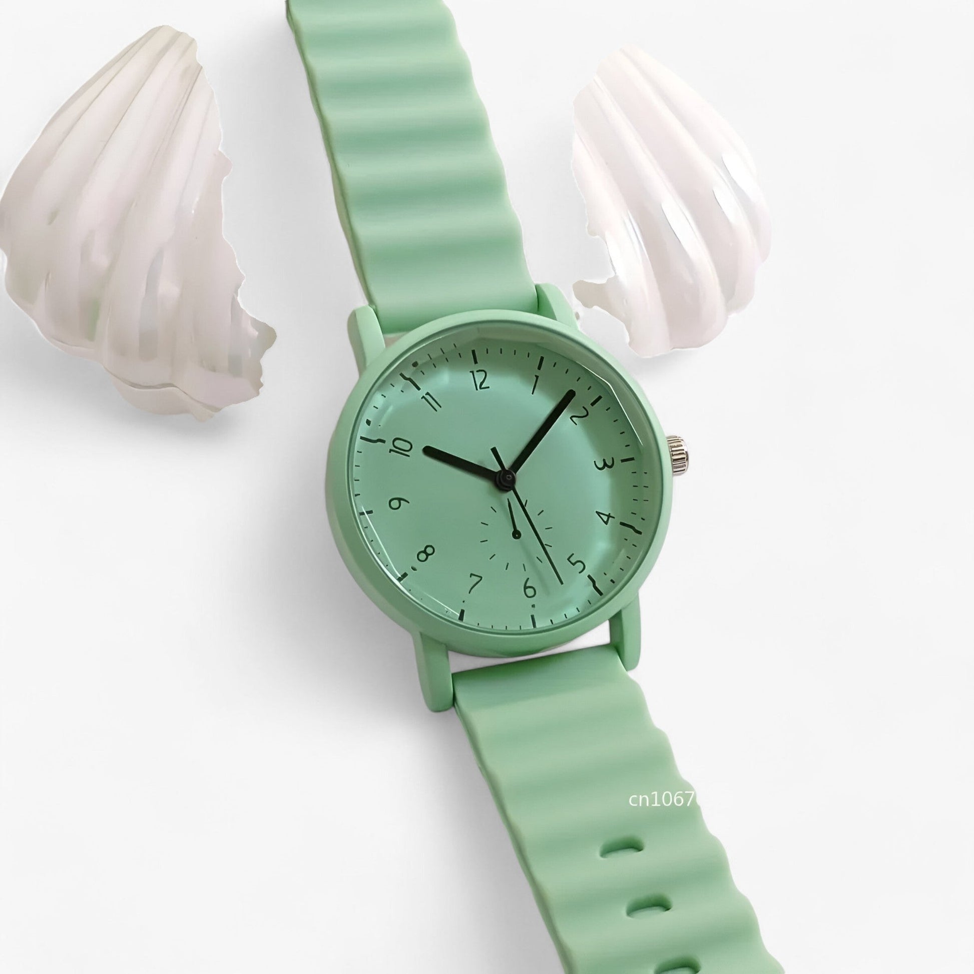 Olvoria | Mina Jelly Watch – Colorful Quartz Watch with Elegant Silicone Wave Strap