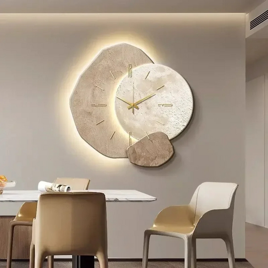 Olvoria | Modern Wall Clock with Integrated LED Light