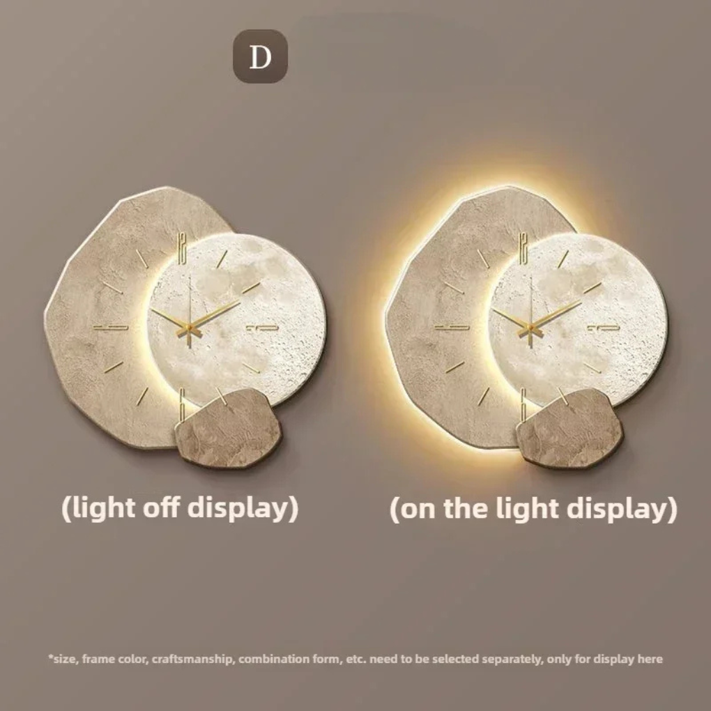 Olvoria | Modern Wall Clock with Integrated LED Light