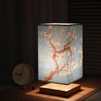 Olvoria | Lámpara de Mesa de Papel | Estilo Japonés Escandinavo | Luz Cálida