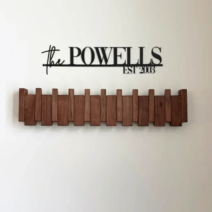Olvoria | Piano Key Wall Coat Rack