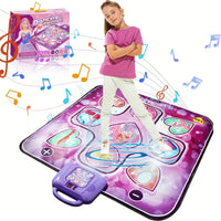 Olvoria | Alfombra de baile rosa para niños con función de puntuación y juegos rítmicos – Sin TV – Alfombra DanceFun