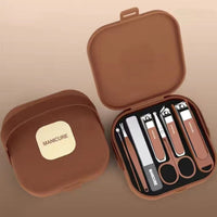 Olvoria | Ensemble de manucure portable 7 pièces avec coupe-ongles
