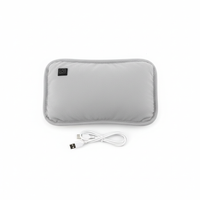 Olvoria | Almohadilla térmica portátil de grafeno | Recargable por USB | 3 niveles de temperatura | Calentador ergonómico para manos y abdomen | Incluye apagado automático inteligente