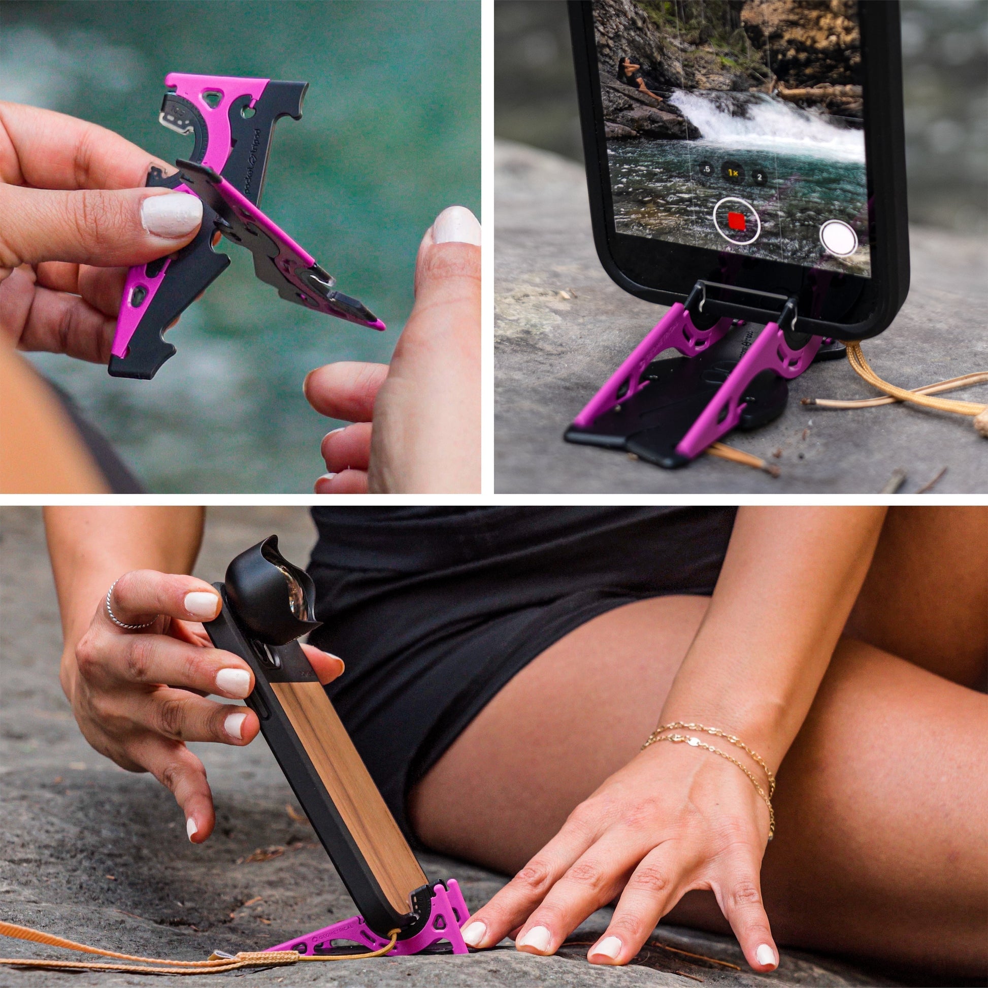 Olvoria | Portable Phone Stand for Perfect Pictures - SnapFold