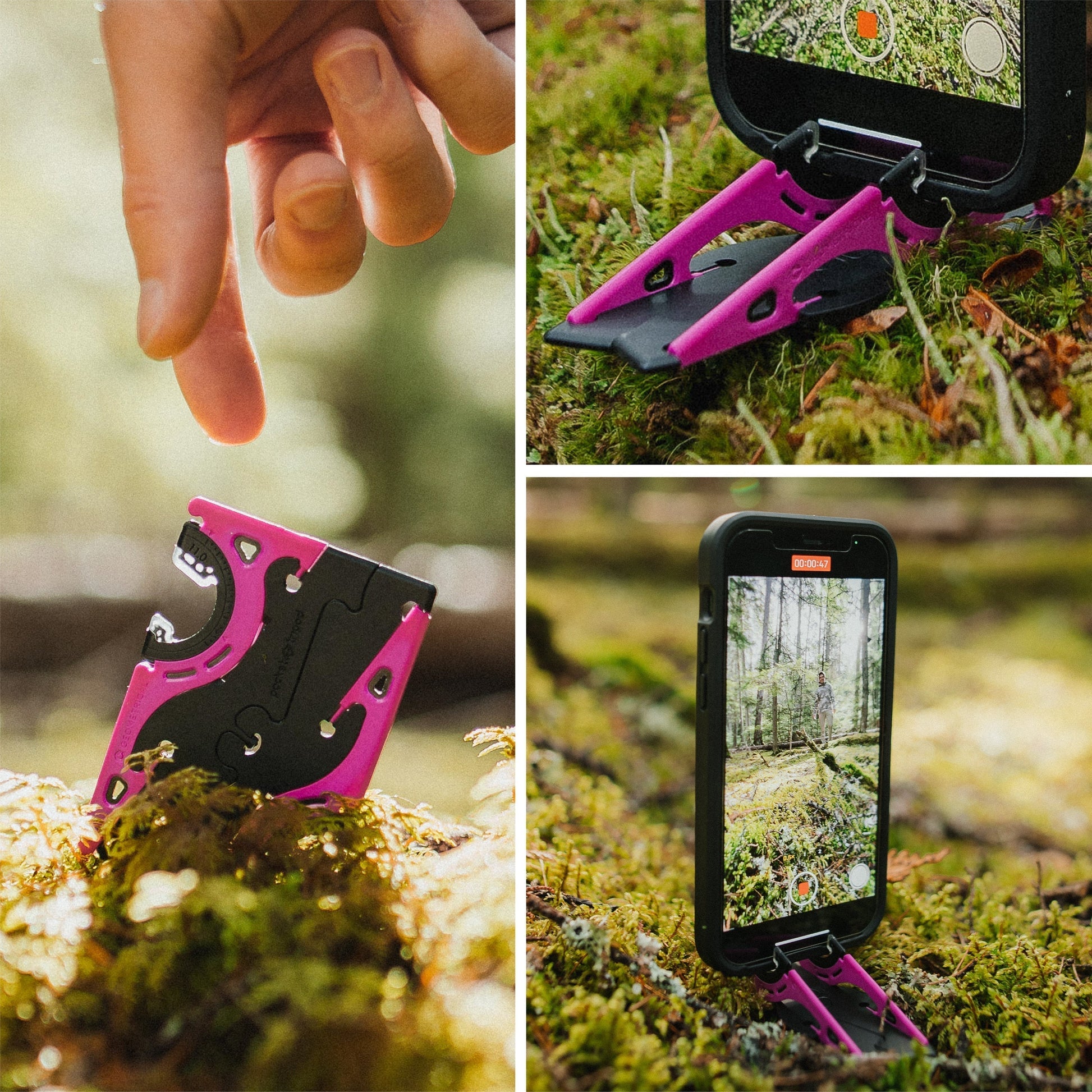 Olvoria | Portable Phone Stand for Perfect Pictures - SnapFold