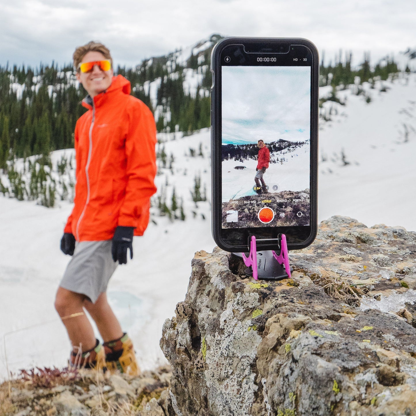 Olvoria | Portable Phone Stand for Perfect Pictures - SnapFold