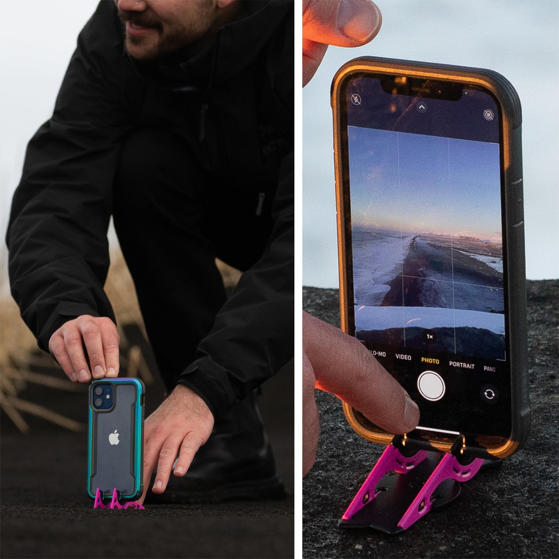 Olvoria | Portable Phone Stand for Perfect Pictures - SnapFold