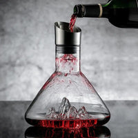Olvoria | Decantador de vino premium | Cristal sin plomo con aireación y filtración rápida para una experiencia de degustación mejorada