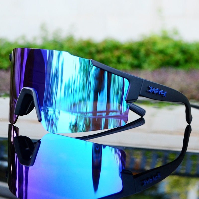 Olvoria | ReflectRide Sports Sunglasses – Aerodynamic Cycling Glasses with UV Protection and Interchangeable Frame