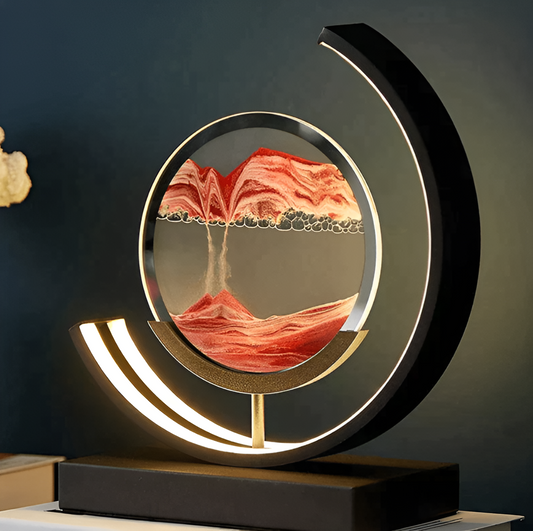 Olvoria | Sand Glow - Sand Lamp with Remote Control & Dimmable Features