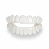 Olvoria | Smile Veneers | Prispôsobiteľné kozmetické kryty na zuby | Lekárska špeciálna živica | Okamžitá korekcia úsmevu | Horná a dolná čeľusť