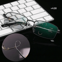 Olvoria | Gafas de lectura progresivas de titanio para distancia y cerca de doble uso