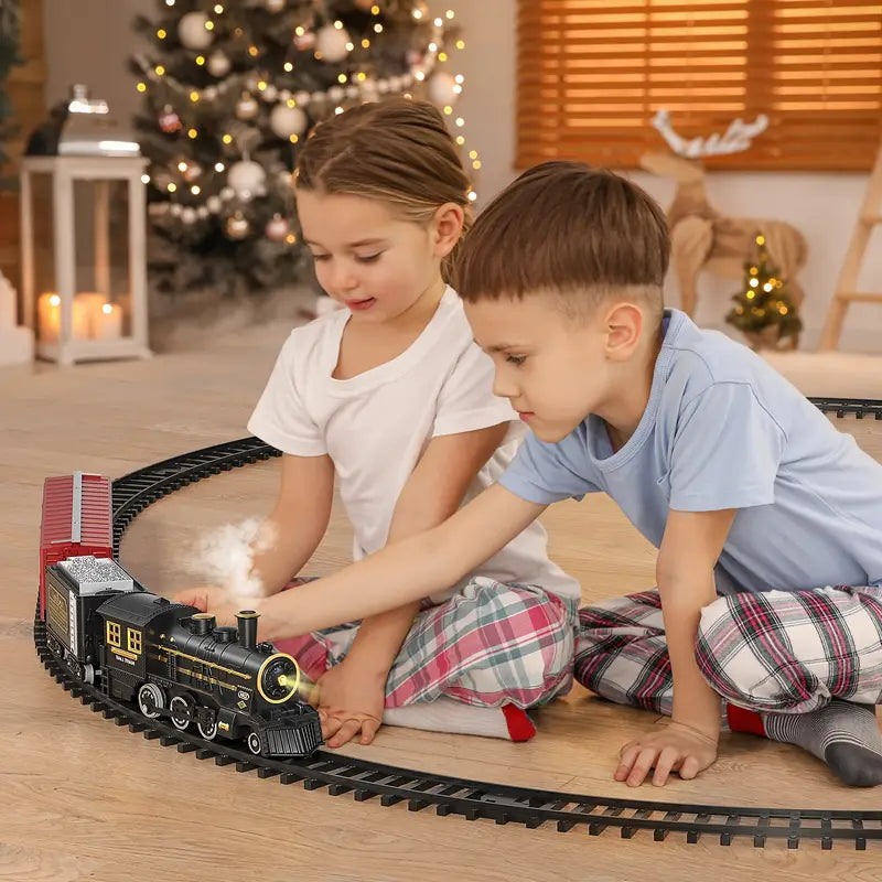 Olvoria | TrackMaster Pro - Battery-powered electric train set with realistic sounds