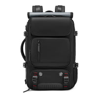 Olvoria | Pack TRAVELMAX – Mochila de viaje impermeable con puerto USB, compartimento para zapatos y bolsillo antirrobo