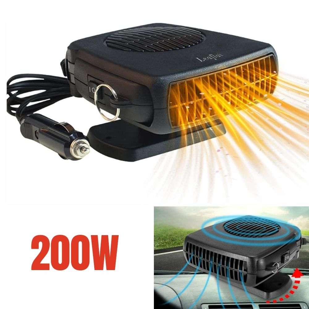 Olvoria | TurboHeat | 12V Car Heater – 150W/300W Ceramic Fan Heater, Portable Car Dehumidifier & Heater