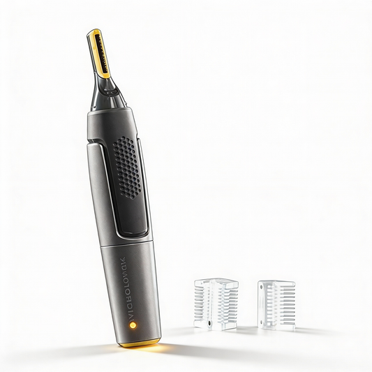 Olvoria | Ultra-Thin Precision Trimmer | Micro-Oscillation Blades | Titanium Stainless Steel Technology | Integrated LED Lighting | Ergonomic Design