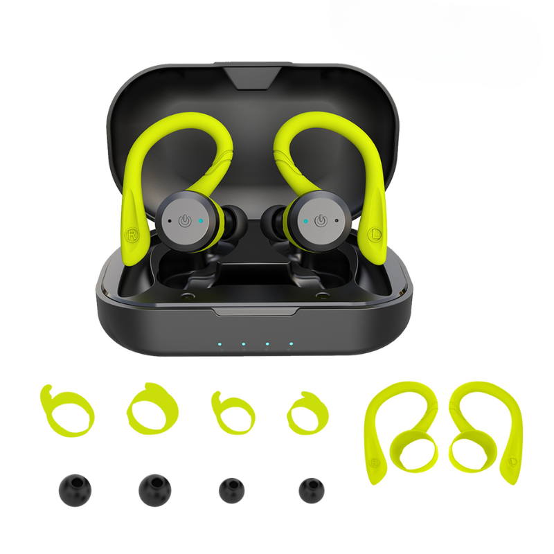 Olvoria | Vega Waterproof Wireless Sport Earbuds – 20 Hours Playtime | Bluetooth 5.0, IPX7 for Swimming & Fitness