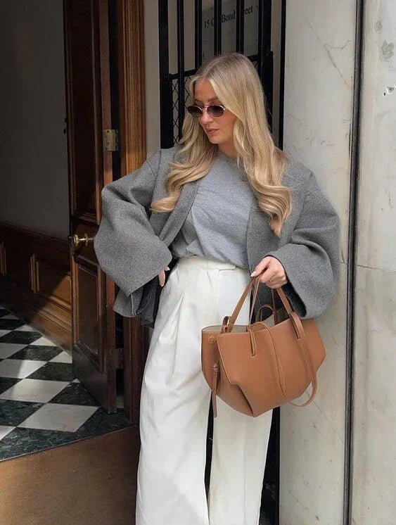 Olvoria | Voss – Vintage Leather Shoulder Bag for Women | Spacious, Elegant and Timeless Design